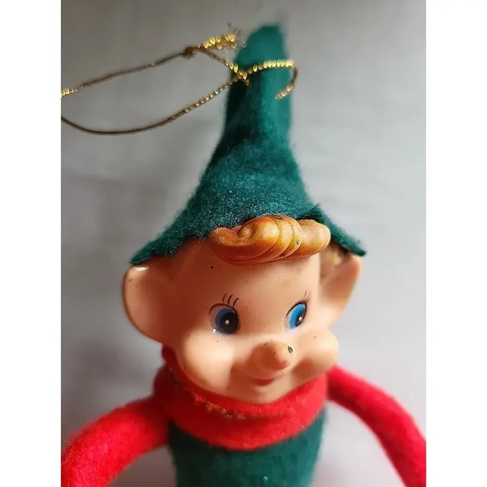 VTG Classic Knee-Hugger Elf On A Shelf Pixie Christmas Holiday Decoration 12